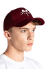 cap bordeaux ricamo bianco1 1 1